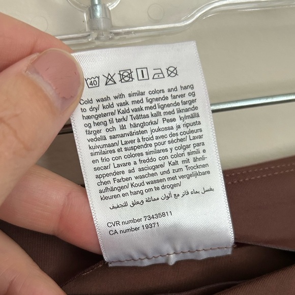 Girlfriend Collective High Rise Brown Cropped Leggings Size Large - Picture 5 of 7